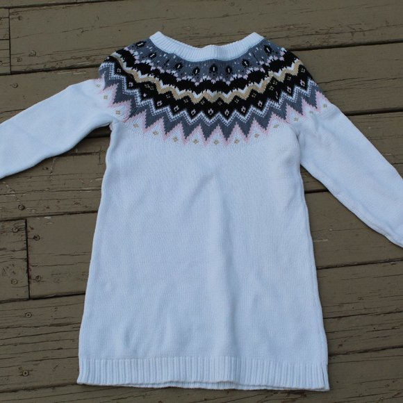 GYMBOREE LS Cotton Sweater White M 7-8 - Picture 1 of 3